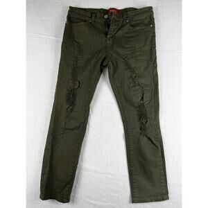 GUESS Men’s Distressed Jeans Green 31x31 Excellent Condition N2/7